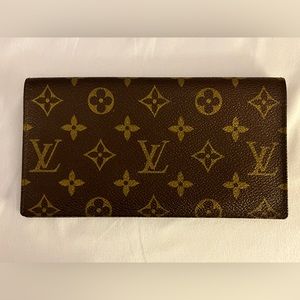 Louis Vuitton Monogram Checkbook Wallet